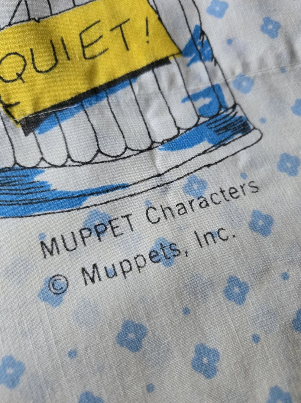 Children's Sesame Street Pillowcase in White with Multicolor Characters